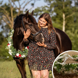 Blumenkranz für Pferd & Mensch